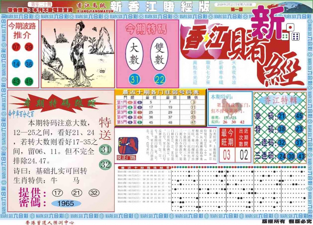020期新香江赌经A[图]